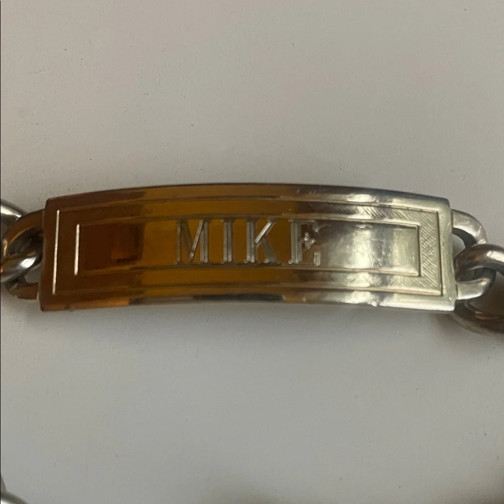 Men's Silver and Gold Chain Bracelet - MIKE - Speidel USA